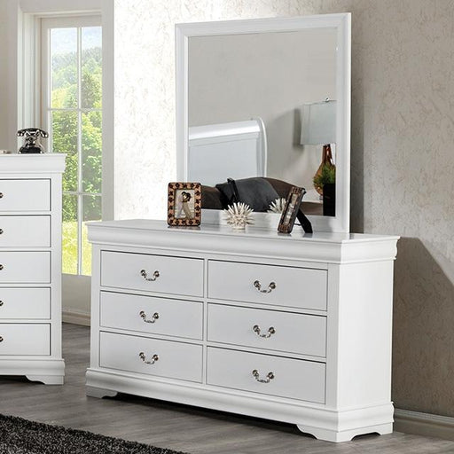Louis Philippe Dresser White - Marjories Furniture (Las Vegas, NV)