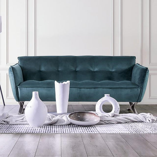 Civellutino Sofa Teal - Marjories Furniture (Las Vegas, NV)