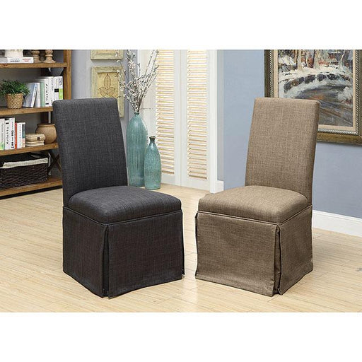 Kortrijk Side Chair Brown - Marjories Furniture (Las Vegas, NV)