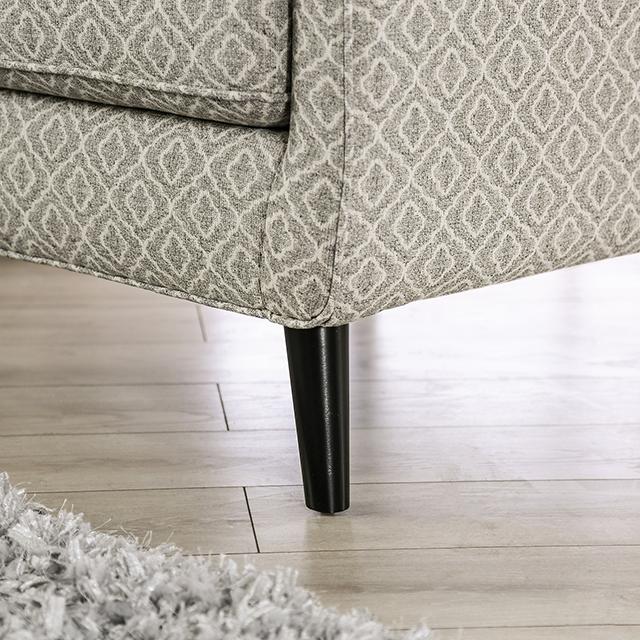 STEPHNEY Accent Chair, Gray/Gold - Marjories Furniture (Las Vegas, NV)