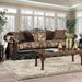 Newdale Brown/Gold Sofa - Marjories Furniture (Las Vegas, NV)