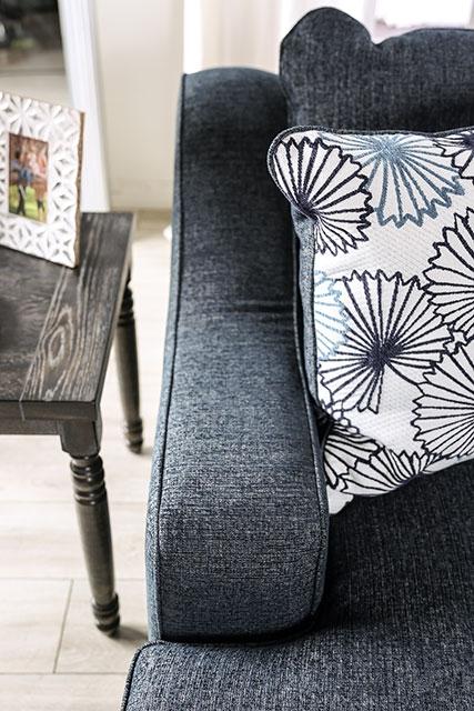 SONORA Loveseat, Dark Navy - Marjories Furniture (Las Vegas, NV)