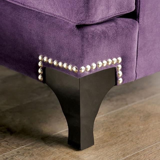Sisseton Purple Love Seat - Marjories Furniture (Las Vegas, NV)