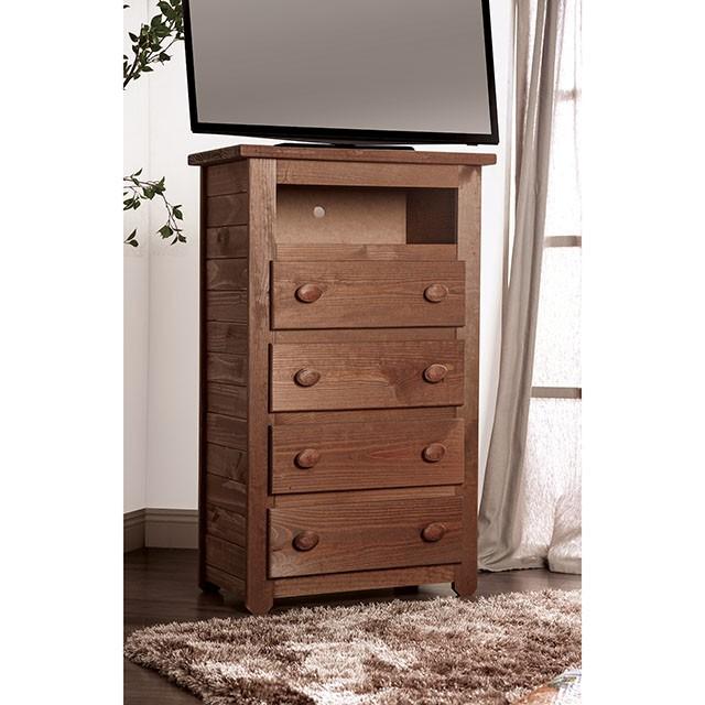 Lea Mahogany Media Chest - Marjories Furniture (Las Vegas, NV)