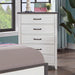 PRIAM Chest, White/Gray - Marjories Furniture (Las Vegas, NV)