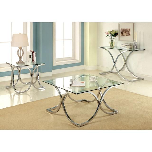 LUXA Chrome End Table - Marjories Furniture (Las Vegas, NV)