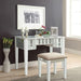 Joyce White Vanity w/ Stool - Marjories Furniture (Las Vegas, NV)
