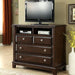 Litchville Brown Cherry Media Chest - Marjories Furniture (Las Vegas, NV)