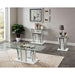 Staten Glossy White/Chrome Coffee Table - Marjories Furniture (Las Vegas, NV)
