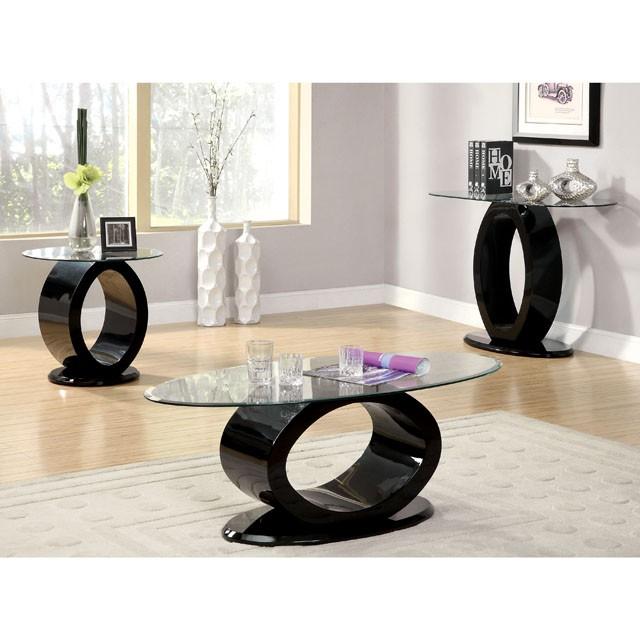 LODIA III Black End Table, Black - Marjories Furniture (Las Vegas, NV)