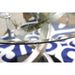 ROXO Silver/Black Round Dining Table - Marjories Furniture (Las Vegas, NV)