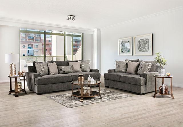 HOLBORN Sofa, Gray - Marjories Furniture (Las Vegas, NV)