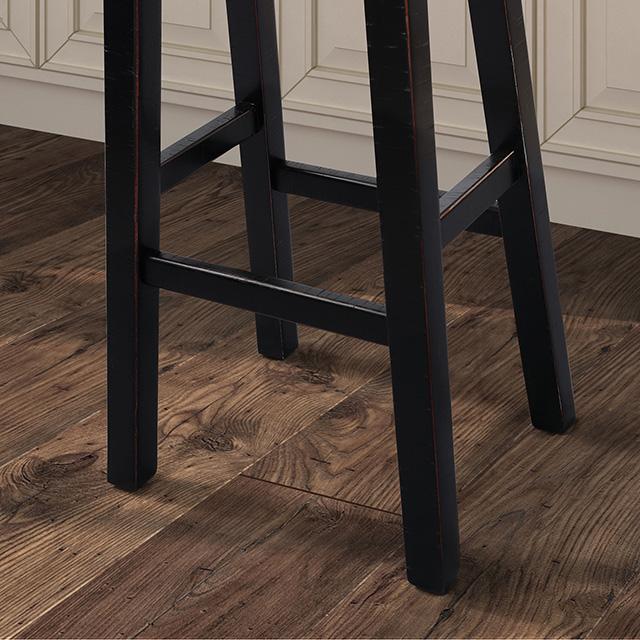 Biasca 29" Stool (2/CTN) White, Brown, & Black - Marjories Furniture (Las Vegas, NV)