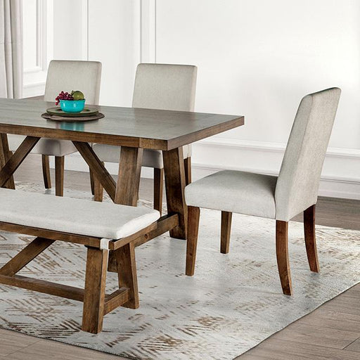 Losone Dining Table Set with Bench Rustic - Marjories Furniture (Las Vegas, NV)