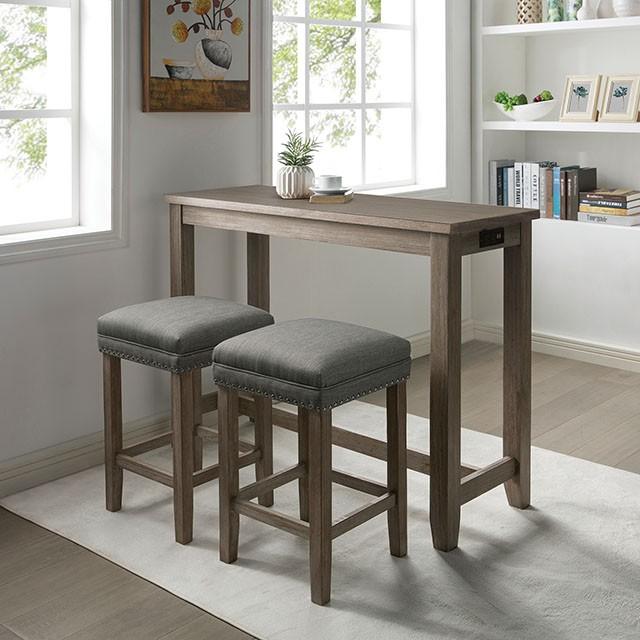 Caerleon 3 & 4 Piece Counter Ht. Set Gray & Blue - Marjories Furniture (Las Vegas, NV)