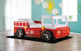 FIERSTALL Twin Bed, Red - Marjories Furniture (Las Vegas, NV)