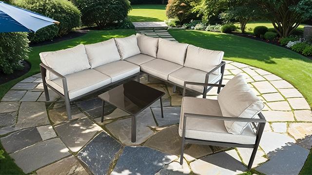 Farisha 6 Pc. Outdoor Sectional Set - Marjories Furniture (Las Vegas, NV)