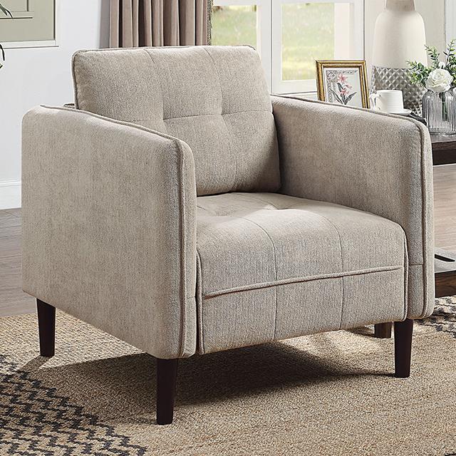 LYNDA Chair, Light Gray - Marjories Furniture (Las Vegas, NV)