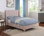 PEARL Full, Queen, & Twin Bed, Light Pink - Marjories Furniture (Las Vegas, NV)