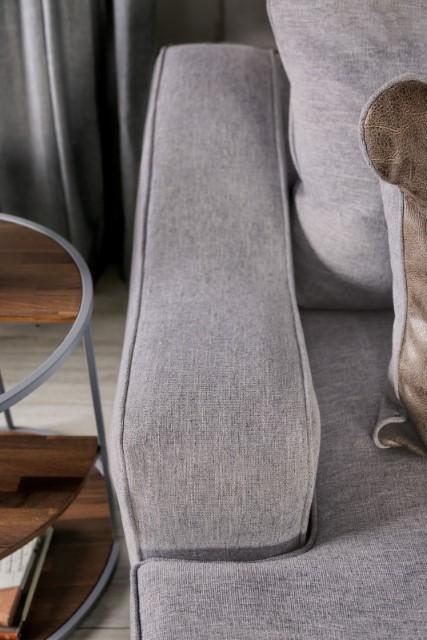 SKYLINE Sofa, Light Gray/Brown - Marjories Furniture (Las Vegas, NV)