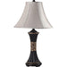 Naya Espresso/Gold Pattern 11"H Table Lamp (2/CTN) - Marjories Furniture (Las Vegas, NV)
