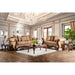 NICANOR Tan/Gold Sofa - Marjories Furniture (Las Vegas, NV)
