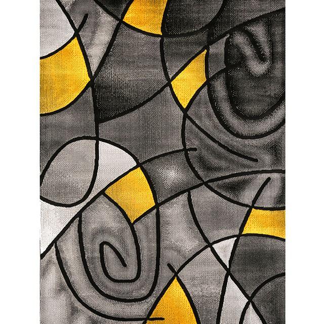 Sivas Charcoal Yellow 8' X 10' Area Rug - Marjories Furniture (Las Vegas, NV)