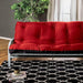 KNOX Red 8" Red/Black Futon Mattress w/ Inner Spring - Marjories Furniture (Las Vegas, NV)