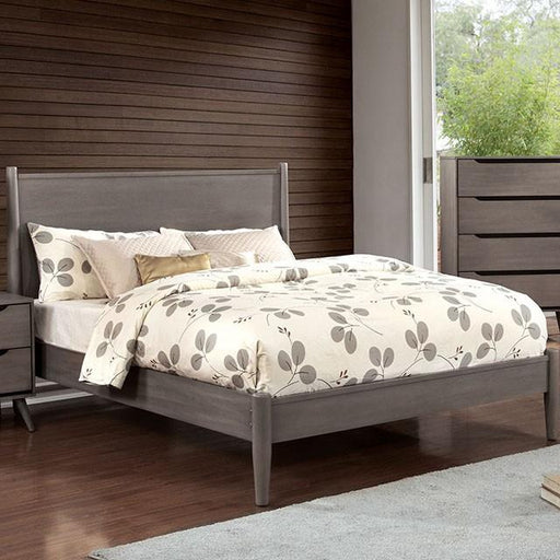 LENNART I Gray & Oak Full Twin Bed - Marjories Furniture (Las Vegas, NV)