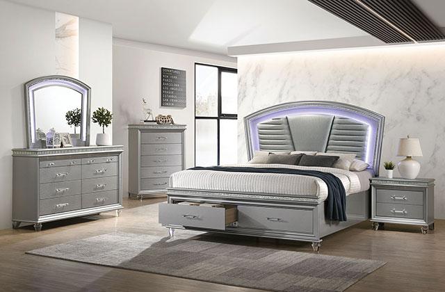 MADDIE Chest, Silver - Marjories Furniture (Las Vegas, NV)