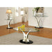 VALO Satin Plated/Black Coffee Table - Marjories Furniture (Las Vegas, NV)