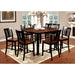 DOVER II Black/Cherry Counter Ht. Table w/ 16" Leaf - Marjories Furniture (Las Vegas, NV)