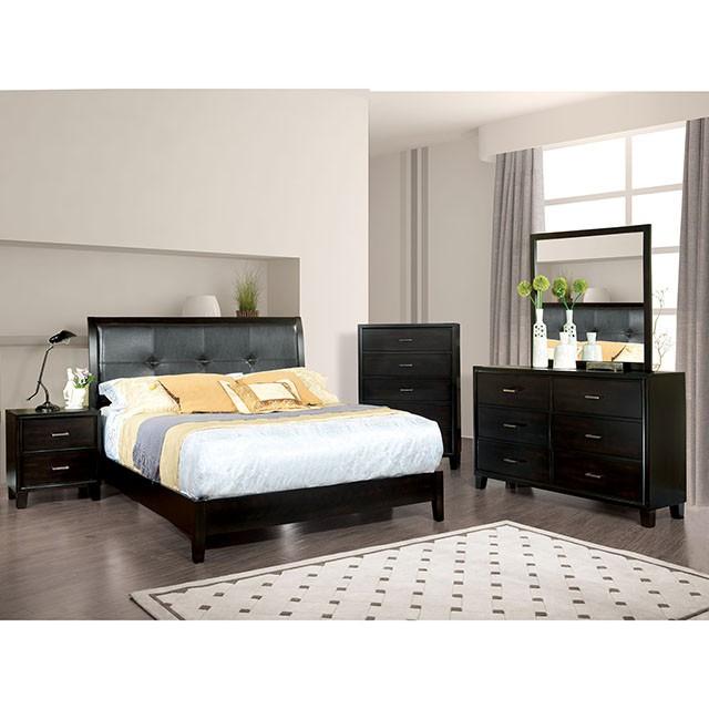 Enrico I Espresso Cal.King Bed - Marjories Furniture (Las Vegas, NV)