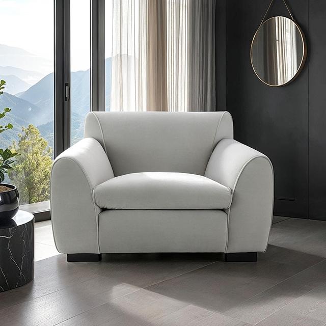Severo Chair Light Gray - Marjories Furniture (Las Vegas, NV)