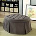 Claes Round Ottoman Gray - Marjories Furniture (Las Vegas, NV)
