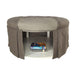 Claes Round Ottoman Gray - Marjories Furniture (Las Vegas, NV)