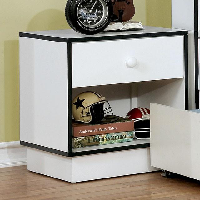 Bobbi Night Stand Blue - Marjories Furniture (Las Vegas, NV)