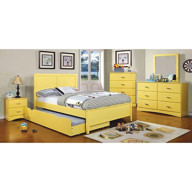 Prismo Bed Yellow - Marjories Furniture (Las Vegas, NV)