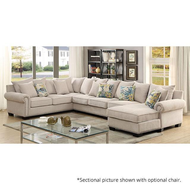 SKYLER Beige Sectional - Marjories Furniture (Las Vegas, NV)