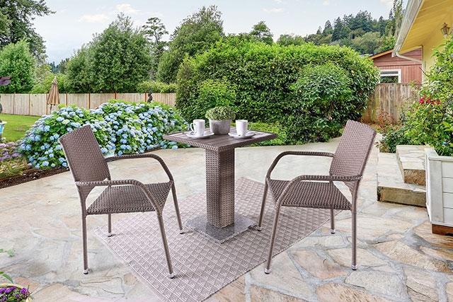 Aminta 3 & 5 Piece Patio Bistro Set - Marjories Furniture (Las Vegas, NV)