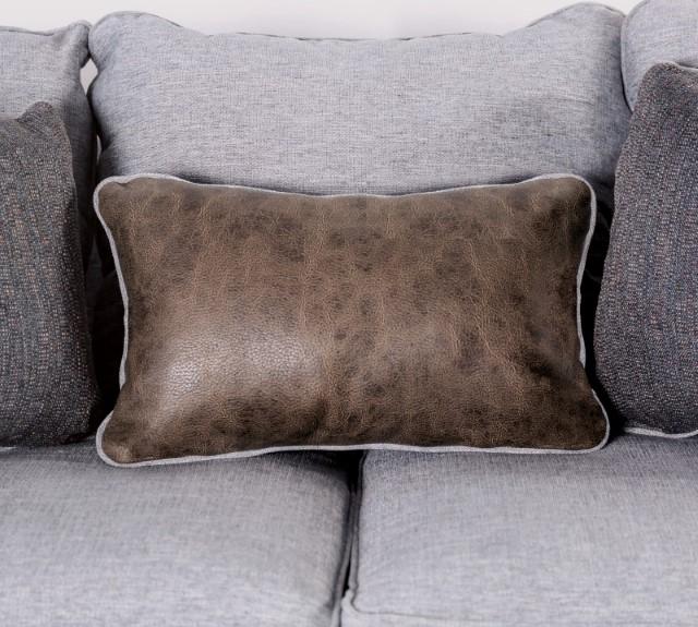 SKYLINE Sofa, Light Gray/Brown - Marjories Furniture (Las Vegas, NV)