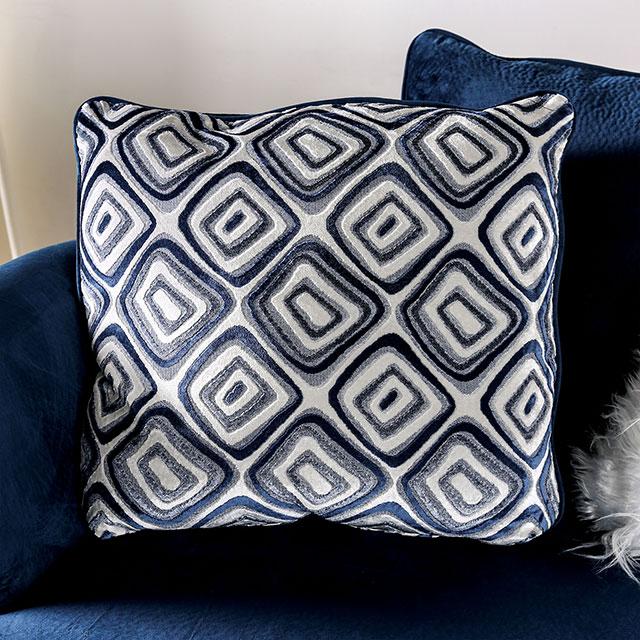 WALDPORT Swivel Chair, Navy - Marjories Furniture (Las Vegas, NV)
