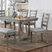LAQUILA Dining Table, Gray - Marjories Furniture (Las Vegas, NV)