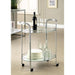 LOULE Chrome Serving Cart - Marjories Furniture (Las Vegas, NV)