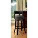 LYNSEY Dark Oak/Gray 24" Bar Stool - Marjories Furniture (Las Vegas, NV)
