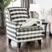 Patricia Ivory/Black Stripe Chair - Marjories Furniture (Las Vegas, NV)