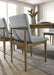 ST GALLEN Side Chair (2/CTN), Natural Tone/Light Gray - Marjories Furniture (Las Vegas, NV)