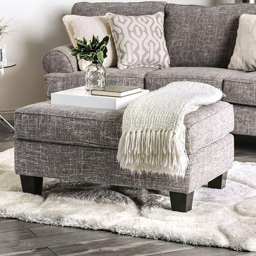 Pierpont Gray Ottoman - Marjories Furniture (Las Vegas, NV)