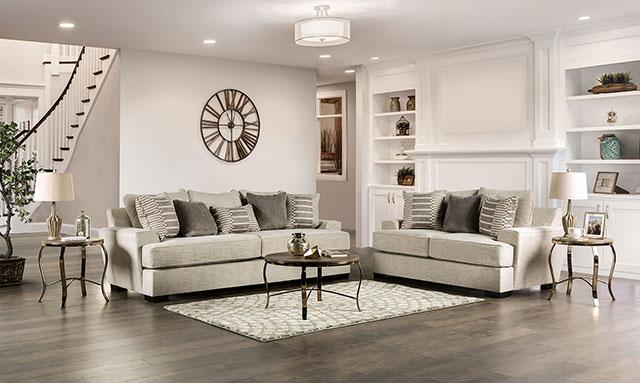 HOLBORN Sofa, Beige - Marjories Furniture (Las Vegas, NV)