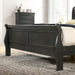Louis Philippe Cal.King Bed Black & Grey - Marjories Furniture (Las Vegas, NV)
